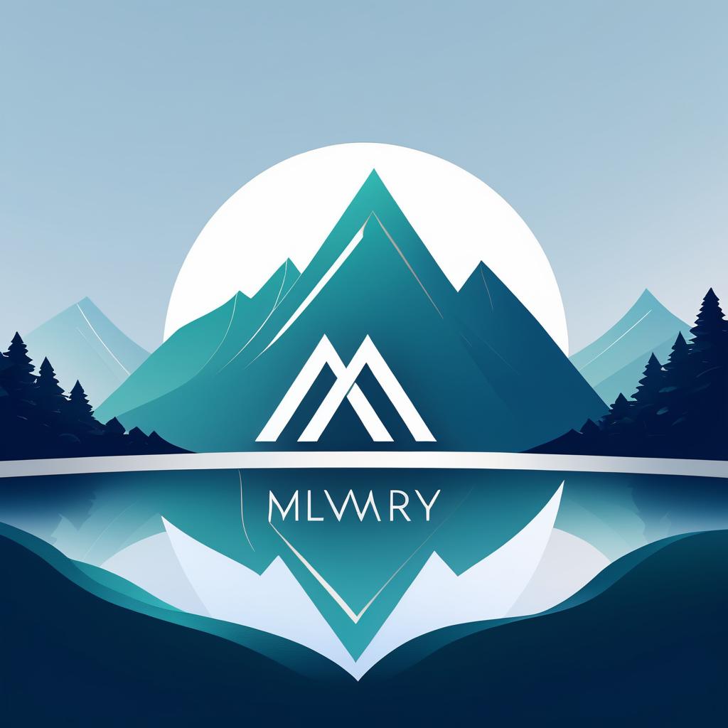 Elegant Mountain Landscape Logo Design