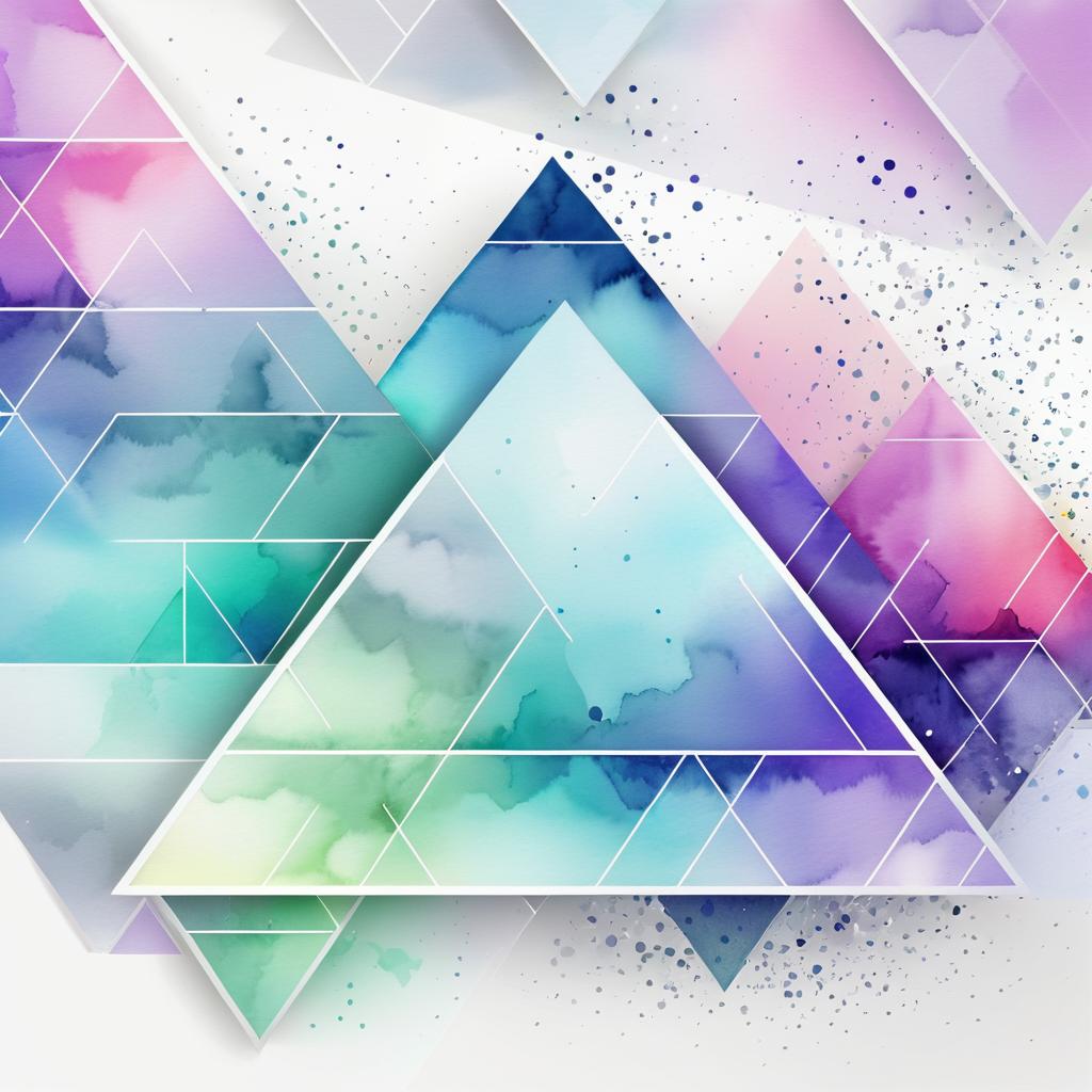 Modern Geometric Ketamine Abstract Wallpaper