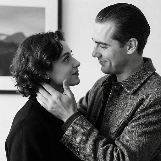 Intimate Black and White Portrait