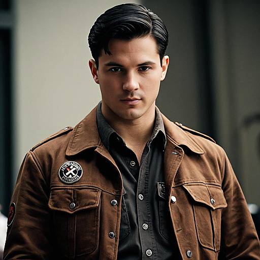 Young Man in Inglourious Basterds Style Jacket