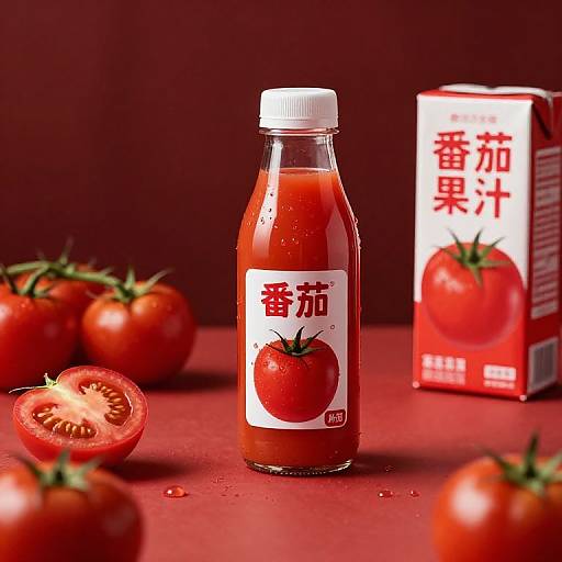 Hyperrealistic Tomato Juice Commercial Shoot
