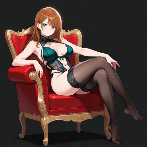 Radiant Girl in Lingerie and Stockings Radiant Girl in Lingerie and Stockings