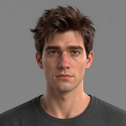 Photorealistic Portrait of a Young Man