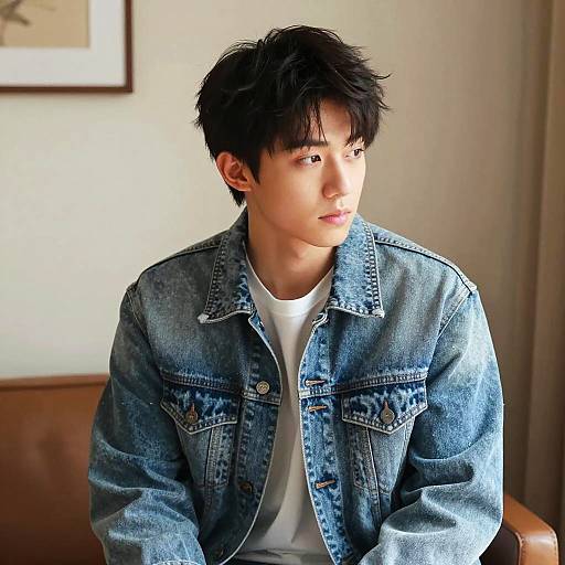 Thoughtful Young Man in Soft Light