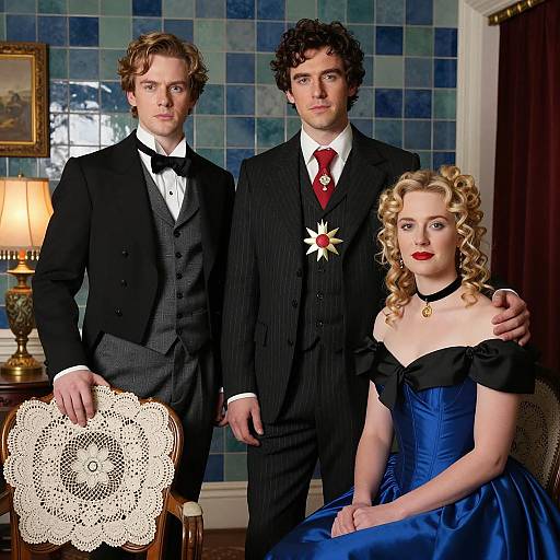 Victorian Elegance: A Portrait Scene