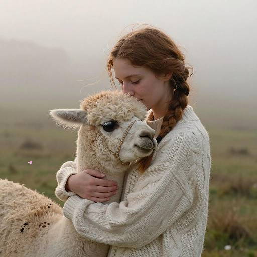 Cozy Dawn in Misty Alpine Meadow