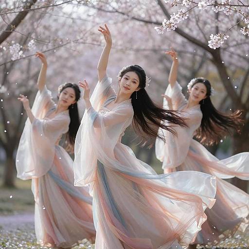 Graceful Taiwanese Women Dancing Elegantly