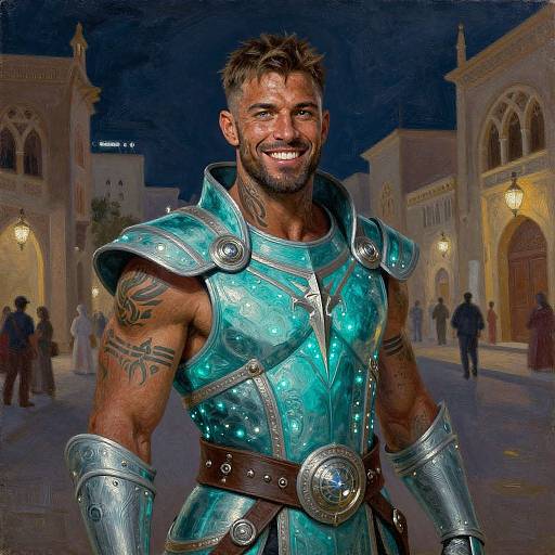 Futuristic Valiant Knight Portrait