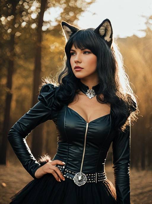 Woman in Roxanne Wolf Cosplay Costume