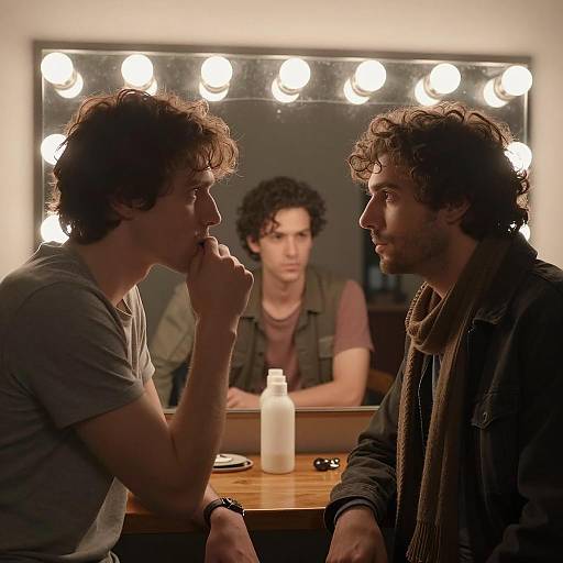 Intense Confrontation in Dim Lighting