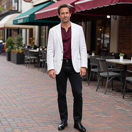 Stylish Man in Elegant Urban Setting