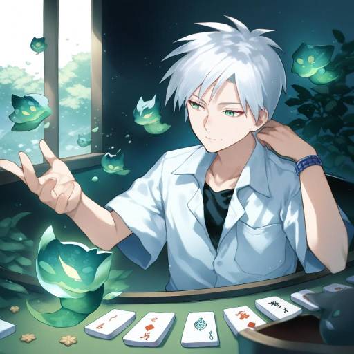 Illustration of Akagi shigeru, fukumoto mahjong in the style of Kito (sorahate)