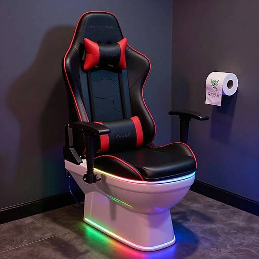 Ultra-Realistic Gaming Toilet Setup