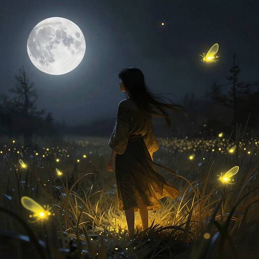 Mystical Firefly Bard in Marshland