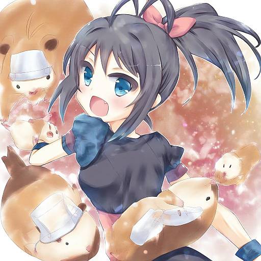 Illustration of Hamuzou, idolmaster in the style of K hiro