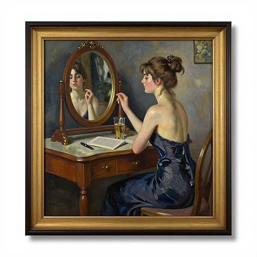 Woman at Dressing Table Painting