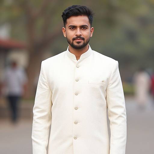Indian Male Wedding Suit Portrait