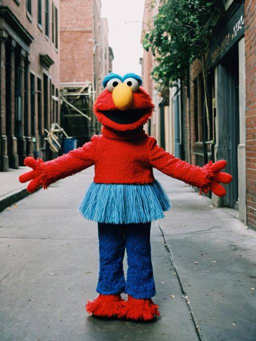 Rosita Costume on Urban Street