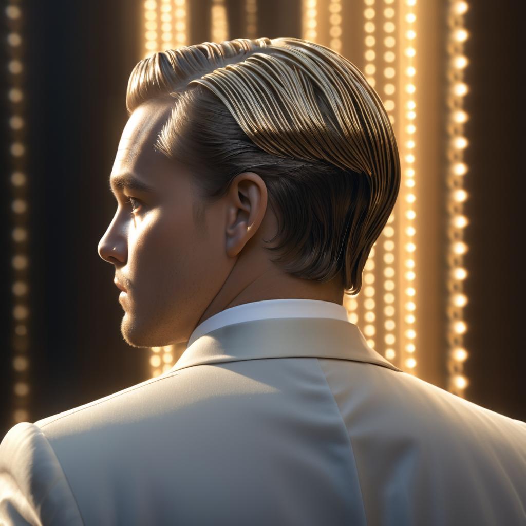 Intricate Body Portrait of Gatsby by DiCaprio