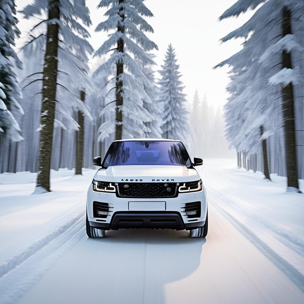 Snowy Adventure in a Range Rover