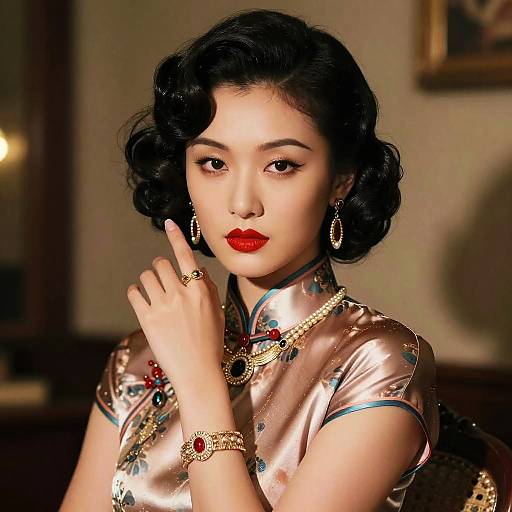 1920s East Asian Screen Siren Portrait