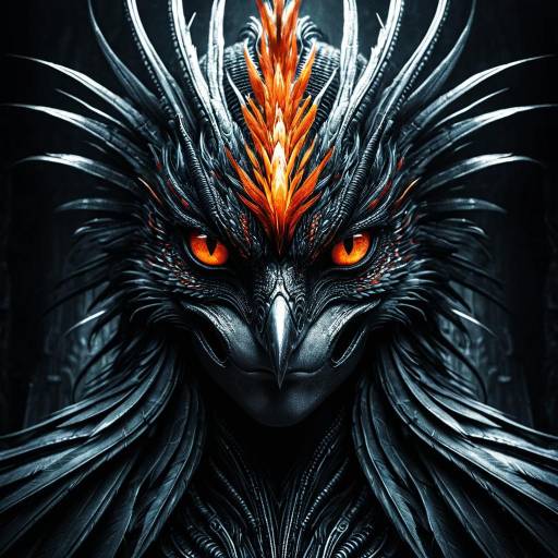 Ultra-Realistic Female Phoenix Illustration Ultra-Realistic Female Phoenix Illustration