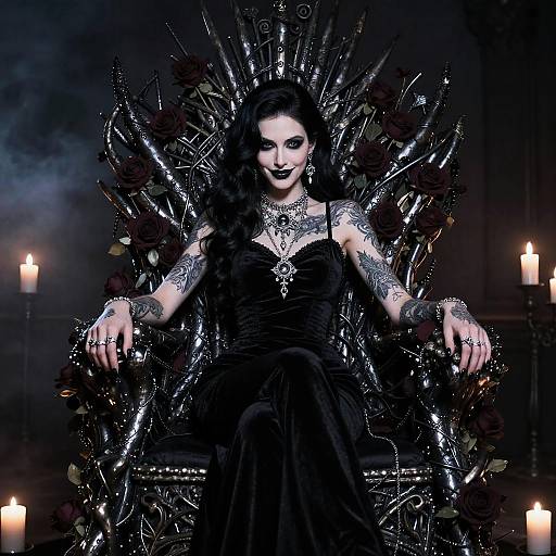 Gothic Domme on Iron Throne