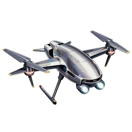 Futuristic Sentinel Drone Illustration