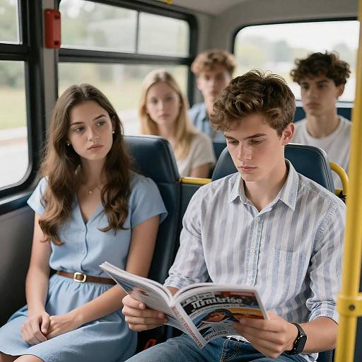 Candid Moments on a Bus Journey