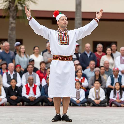 Male Folk Dance Costume Portrait