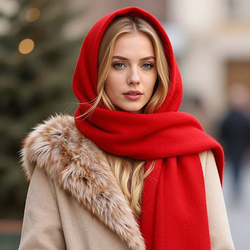 Elegant Christmas Outfit Portrait