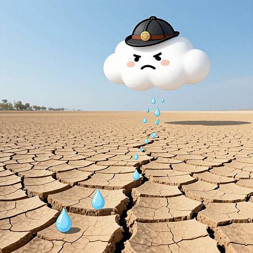 Anxious Cloud Detective Tracks Drought