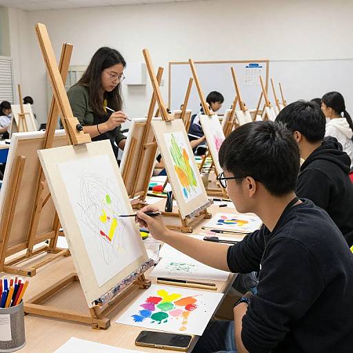 Creative Art Classroom in Action