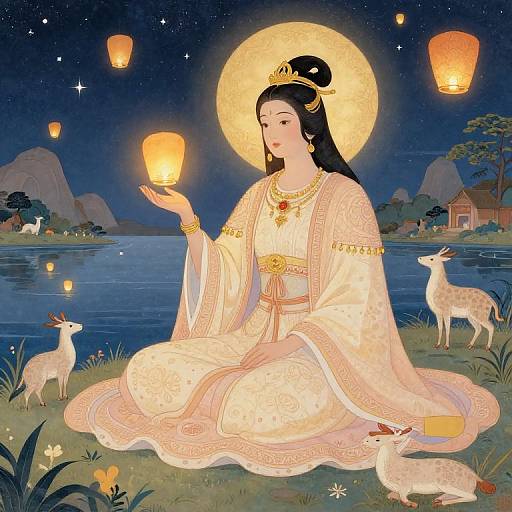 Ancient Oracle by Sacred Lake