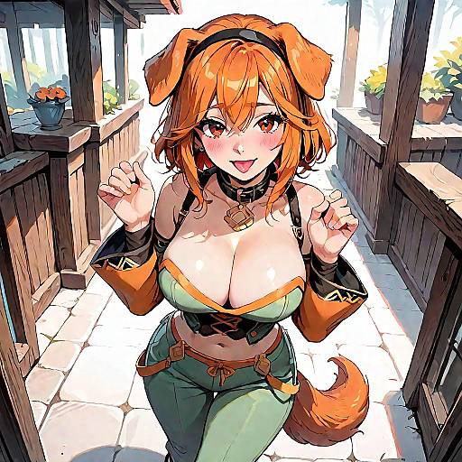 Fantasy Dog Girl Character Design