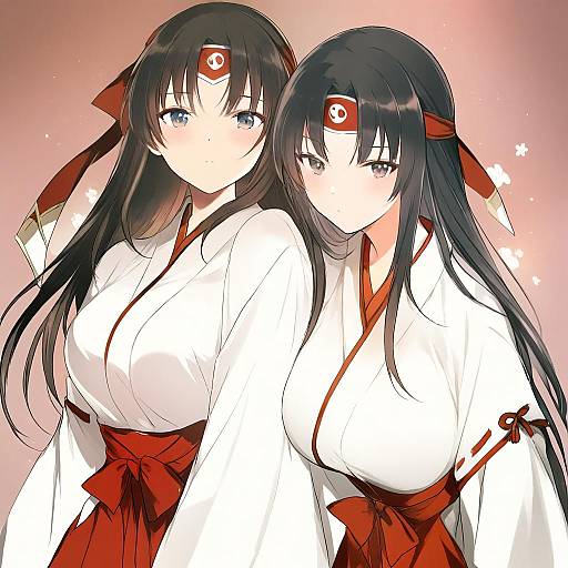 Illustration of Musha miko tomoe, queen's blade in the style of Lpip