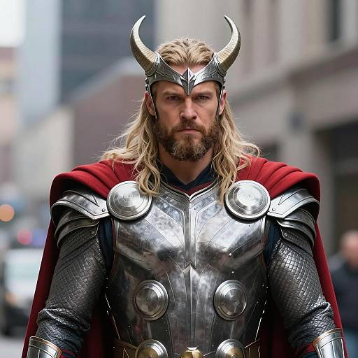 Photorealistic MCU Thor Costume Portrait