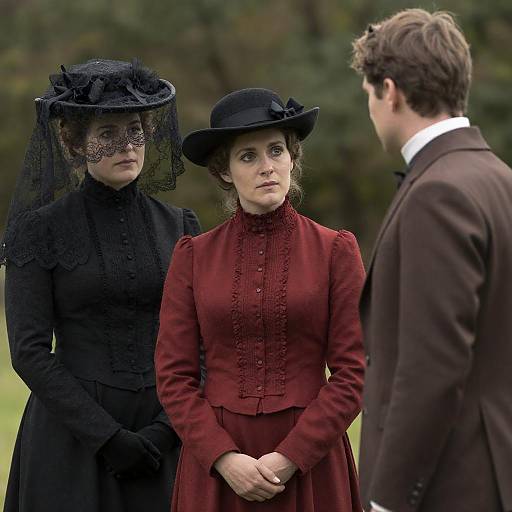 Victorian Trio in Forested Portrait