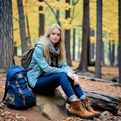 Blonde Girl Posing in Nature
