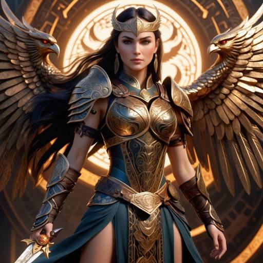 Fierce Warrior Princess in Ancient Armor Fierce Warrior Princess in Ancient Armor