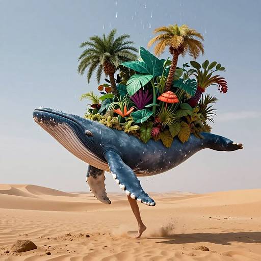 Surreal Whale Journey with Jungle