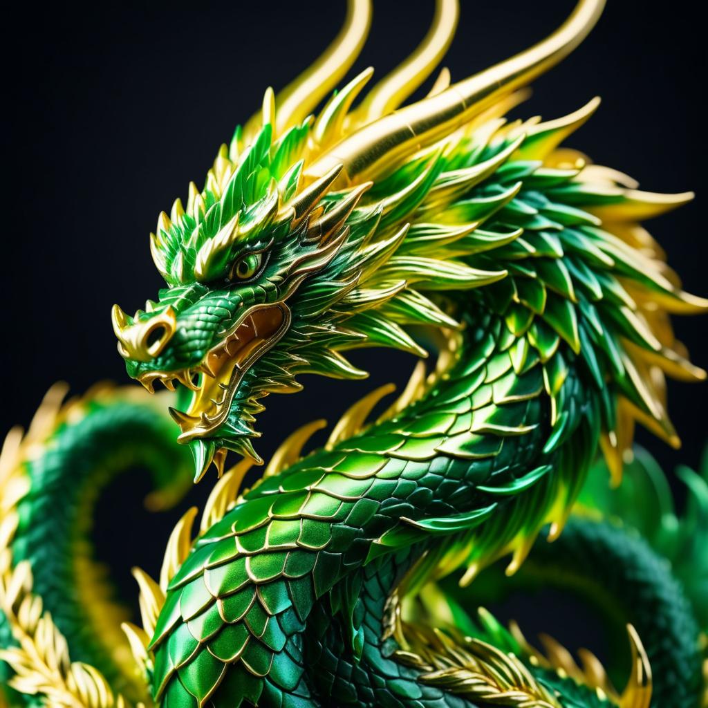 Stunning Macro Dragon Figurine Capture