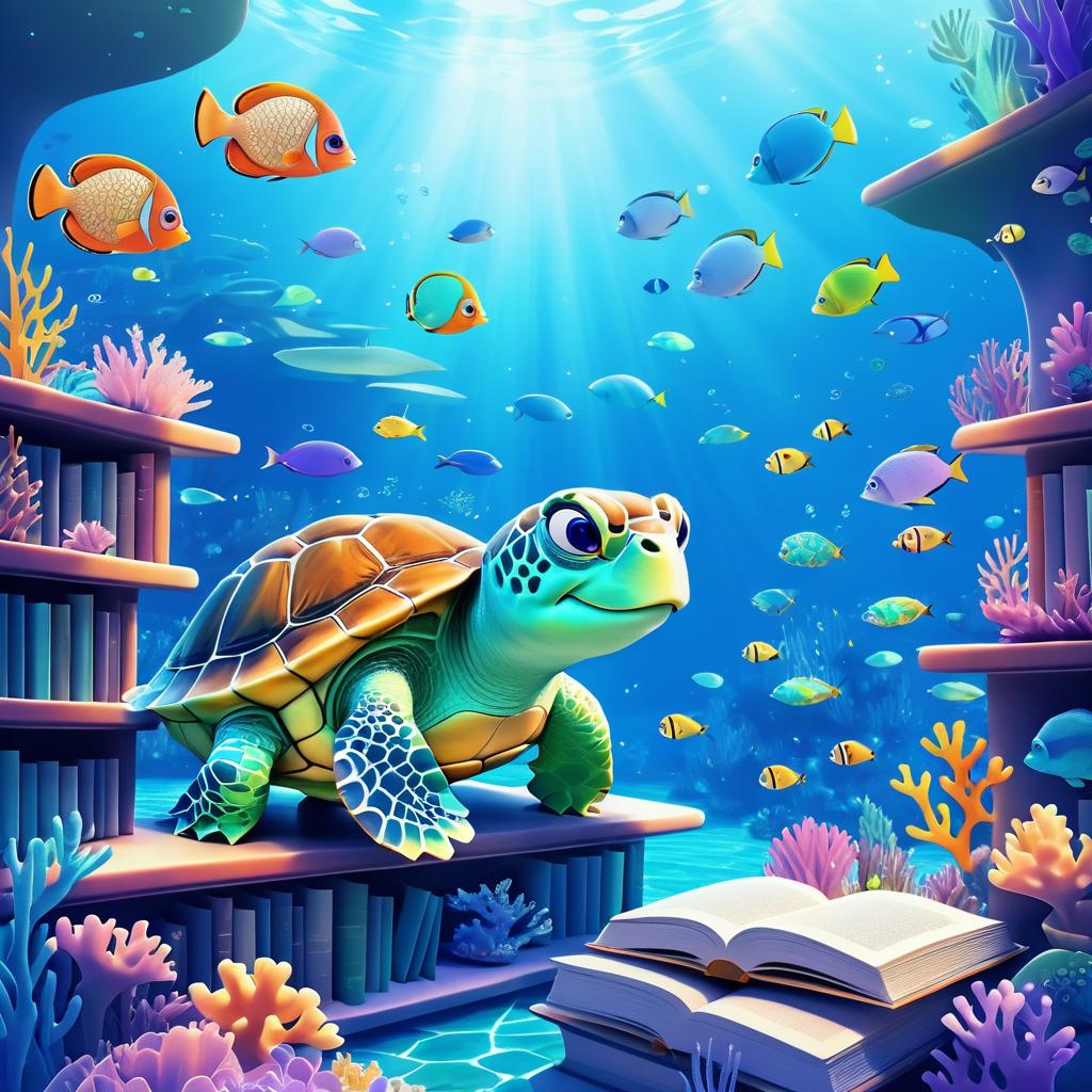 Wisdom of the Sea: Turtle in Library