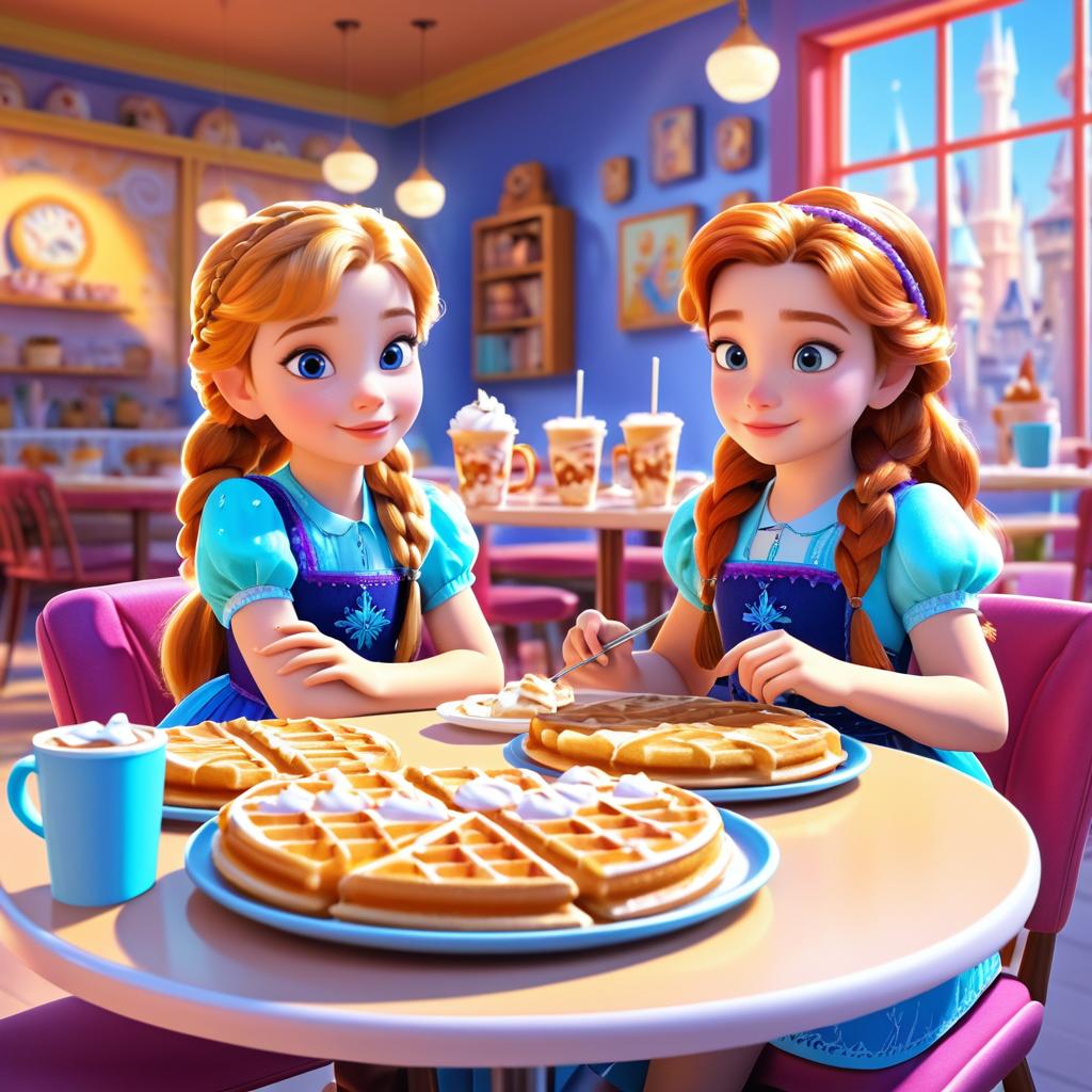 Childhood Breakfast of Elsa and Anna