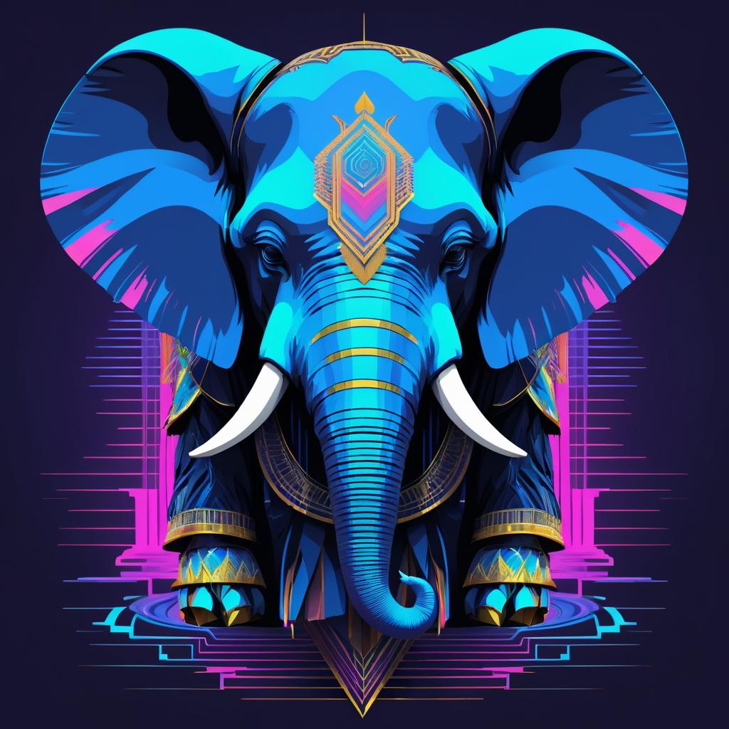 Glitchy God: The Anthropomorphic Elephant