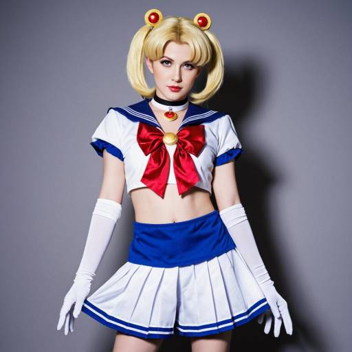 Male Cosplayer in Sailor Moon Inspired Outfit