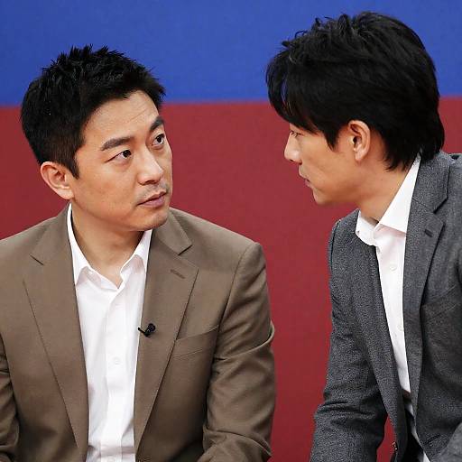 Intense Conversations Between Two Men