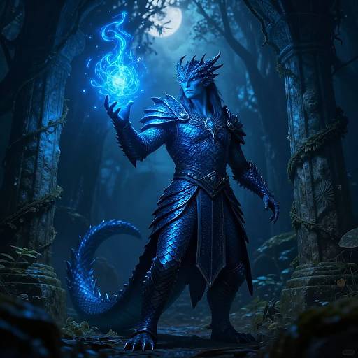 Noble Dragonborn Sorcerer Casting Spell