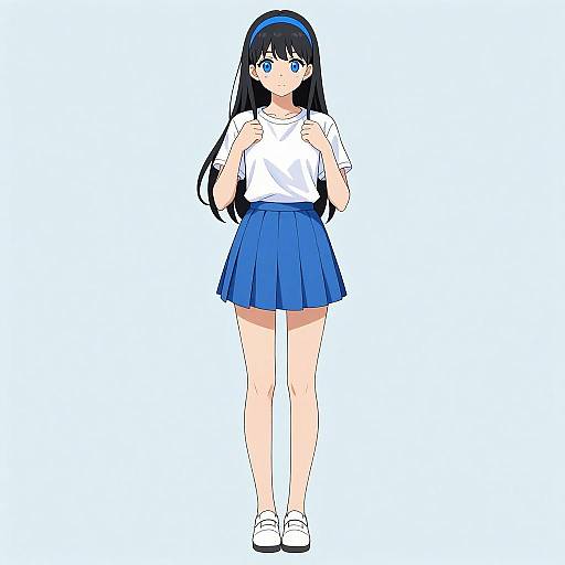 Anime Girl in School Uniform