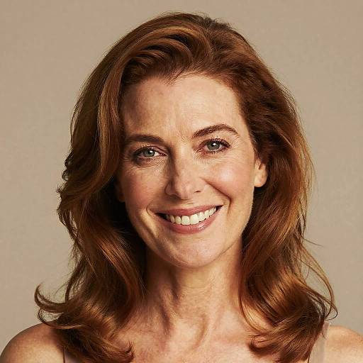 Hyperrealistic Portrait of Woman in 50s